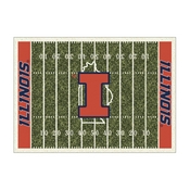 Unversity of Illinois 8x11 Homefield Rug (4000018625), 5040ILL1